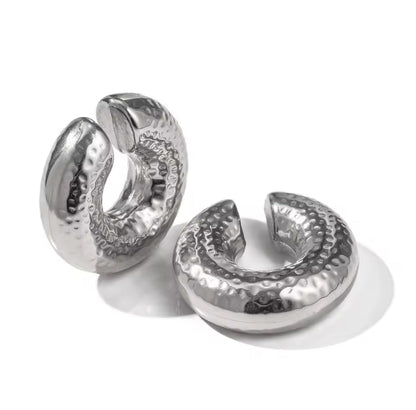 Gold Textured Chunky Ear Cuff Set